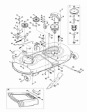 Part Location Diagram of 954-04267 MTD Lower Drive Belt